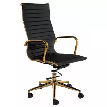 Компьютерное кресло Woodville Reus золотой / черный 11674