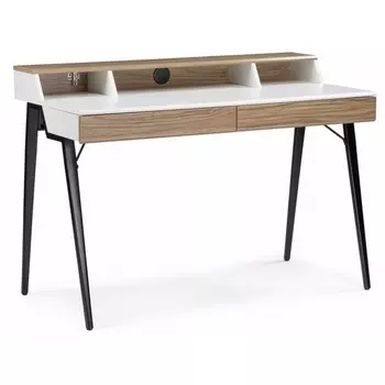 Компьютерный стол avalon ivory white / black (Woodville)