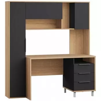 Компьютерный стол Mobi Комфорт 12.95 N дуб сонома / темно-серый (ЛДСП) арт.595681