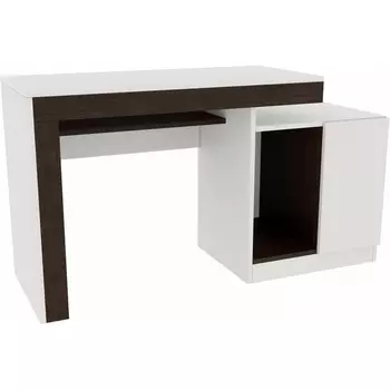 Компьютерный стол Модена (Модена белый / венге) Woodville арт.563538