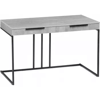 Компьютерный стол Notta Льюис Лофт 120х65х75 бетон / черный матовый (ЛДСП) арт.564720