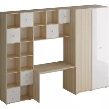 Компьютерный стол Play ОГОГО Обстановочка! (ЛДСП/Белый) арт.334596