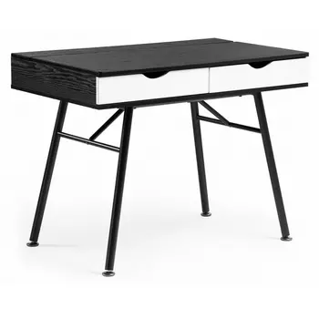 Компьютерный стол Soho black grained / white 11890 (Woodville)