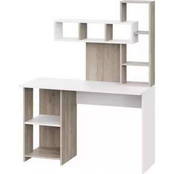 Компьютерный стол Woodville Эфес дуб крафт серый / белый (ЛДСП) арт.600834