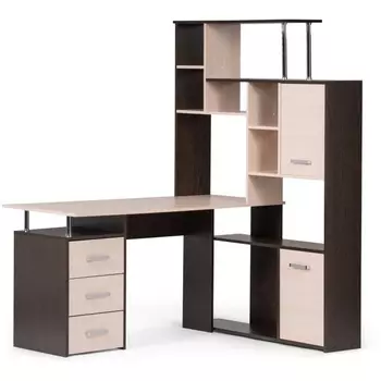 Компьютерный стол Woodville КС-15 венге / дуб молочный правый 295292
