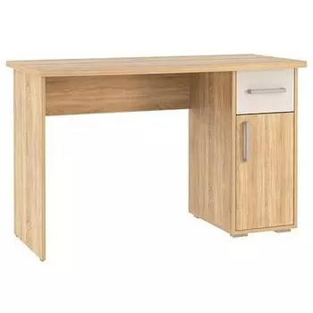 Компьютерный стол Woodville Лайт-1 120 см дуб сонома / белый 282650