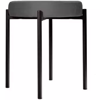 Комплект 2 шт. Табурет DikLine, B28 ANTRACITE, ножки черные арт.00-00072885 Dikline