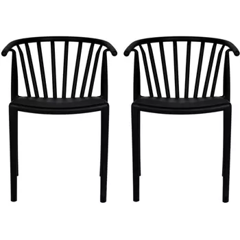 Комплект из 2-х стульев Bradexhome Venice чёрный