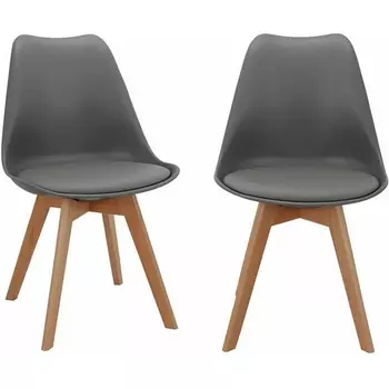 Комплект из 2-х стульев Eames Bon серый Bradex Home арт.FR 0025P