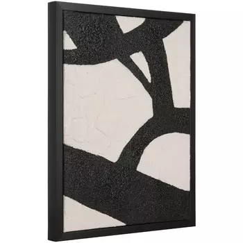Комплект из 2х картин Eglo Roberval 423036 L330, B30, H430, пластик, холст, черный, белый