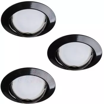 Комплект из 3-х встраиваемых точечный светильник круглыйов Kanlux TRIBIS 23855