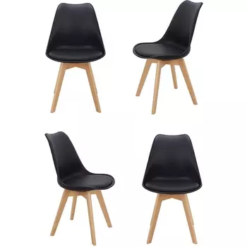 Комплект из 4-х стульев Bon чёрный Bradex Home Eames FR 0024K