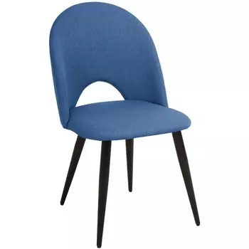 Комплект из 4-х стульев Cleo голубой с черными ножками (Bradex Home)