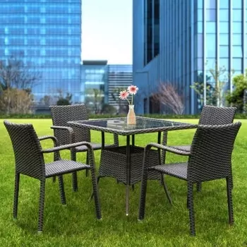 Комплект мебели AFM-4030A Brown (4+1) (Искусственный ротанг/Коричневый) Afina