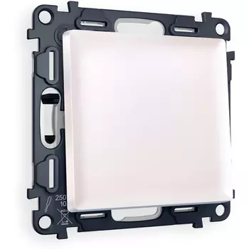 Комплект механизма Ambrella Volt 1-клавишного перекрестного выключателя ALFA MA201030 Жемчуг QUANT