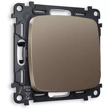 Комплект механизма Ambrella Volt 1-клавишного перекрестного выключателя OMEGA MO631030 Бронза матовый QUANT