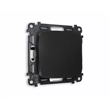 Комплект механизма Ambrella Volt 1-клавишного перекрестного выключателя OMEGA MO801030 Черный матовый QUANT