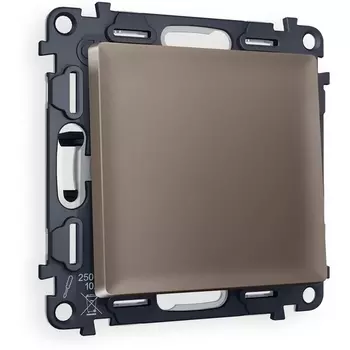 Комплект механизма Ambrella Volt 1-клавишного выключателя ALFA MA631010 Темная бронза матовый QUANT