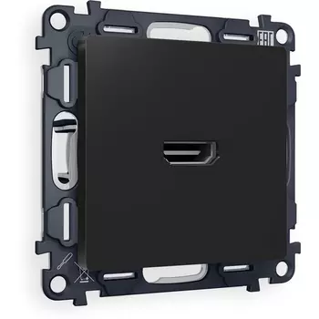 Комплект механизма Ambrella Volt розетки HDMI 2.0 ALFA MA814010 Черный матовый 40V/500mA 2.0GHz 5-18Gbit/s QUANT