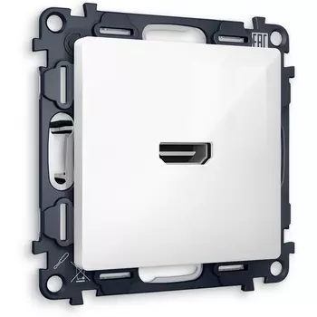 Комплект механизма Ambrella Volt розетки HDMI 2.0 ALFA MA114010 Белый глянец 40V/500mA 2.0GHz 5-18Gbit/s QUANT