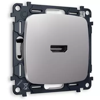 Комплект механизма Ambrella Volt розетки HDMI 2.0 OMEGA MO514010 Сталь матовый 40V/500mA 2.0GHz 5-18Gbit/s QUANT