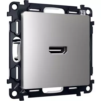 Комплект механизма Ambrella Volt розетки HDMI 2.0 ALFA MA514010 Сталь матовый 40V/500mA 2.0GHz 5-18Gbit/s QUANT