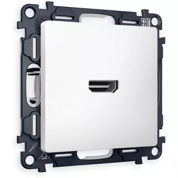 Комплект механизма Ambrella Volt розетки HDMI 2.0 ALFA MA134010 Белый матовый 40V/500mA 2.0GHz 5-18Gbit/s QUANT