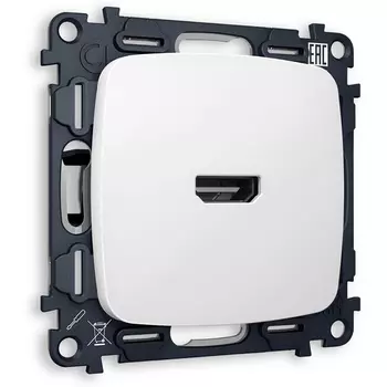 Комплект механизма Ambrella Volt розетки HDMI 2.0 OMEGA MO134010 Белый матовый 40V/500MO 2.0GHz 5-18Gbit/s QUANT