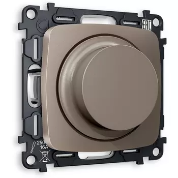 Комплект механизма Ambrella Volt светорегулятора универсального поворотно-нажимного OMEGA MO635510 Темная бронза матовый 25-600W/LED 5-300W QUANT