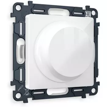 Комплект механизма Ambrella Volt светорегулятора универсального поворотно-нажимного ALFA MA105510 Белый глянец 25-600W/LED 5-300W QUANT