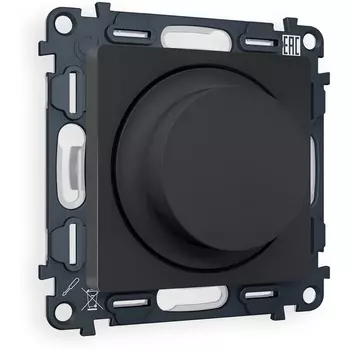 Комплект механизма Ambrella Volt светорегулятора универсального поворотно-нажимного ALFA MA905510 Графит мягкое касание 25-600W/LED 5-300W QUANT