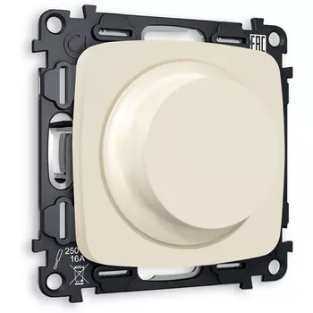 Комплект механизма Ambrella Volt светорегулятора универсального поворотно-нажимного OMEGA MO325510 Бежевый матовый 25-600W/LED 5-300W QUANT