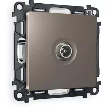 Комплект механизма Ambrella Volt TV розетки оконечной ALFA MA643010 Темная бронза матовый 50-870 MHz 1dB QUANT