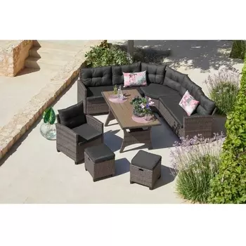 Комплект плетеной мебели Afina AFM-373G Grey