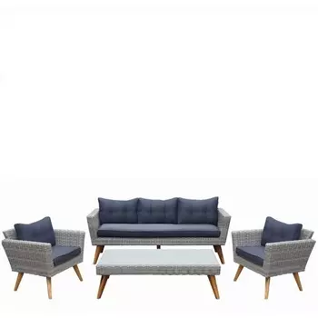 Комплект плетеной мебели Afina AFM-605G Grey