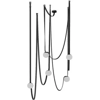 Комплект ременной трековой системы Kink Light Сатори 6424-2K,19 черный Led 5*12W