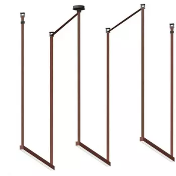 Комплект ременной трековой системы Kink Light Сатори 6421-2K,06 терракотовый Led 3*30W