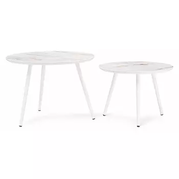 Комплект столиков Woodville Ватсония белый 500010