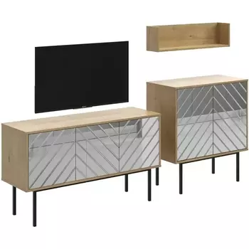 Композиция Boho 1 ОГОГО (арт.568479), (ЛДСП/Дуб Корбридж) ОГОГО Обстановочка!