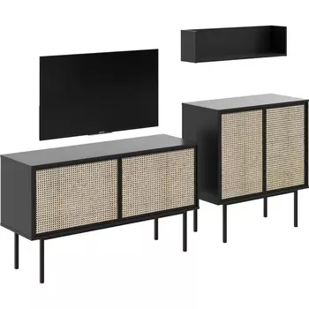 Композиция Boho 1 ОГОГО (арт.578603), (ЛДСП/Зеленый,Черный) ОГОГО Обстановочка!