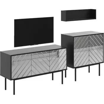 Композиция Boho 1 ОГОГО (арт.578721), (ЛДСП/Черный) ОГОГО Обстановочка!