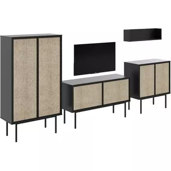 Композиция Boho 2 ОГОГО (арт.578634), (ЛДСП/Зеленый,Черный) ОГОГО Обстановочка!