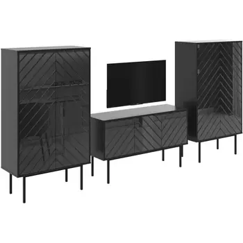 Композиция Boho 3 ОГОГО (арт.578663), (ЛДСП/Черный) ОГОГО Обстановочка!