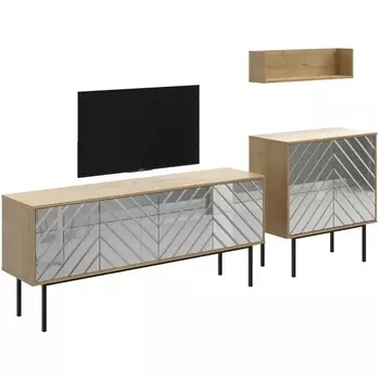 Композиция Boho 4 ОГОГО (арт.568486), (ЛДСП/Дуб Корбридж) ОГОГО Обстановочка!