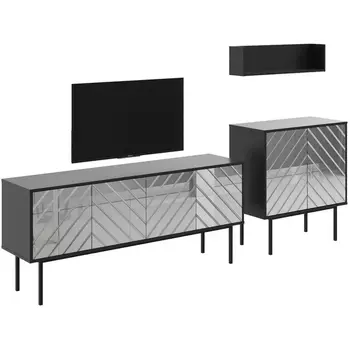 Композиция Boho 4 ОГОГО (арт.578664), (ЛДСП/Черный) ОГОГО Обстановочка!