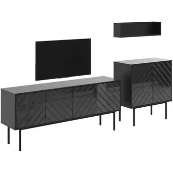 Композиция Boho 4 ОГОГО (арт.578673), (ЛДСП/Черный) ОГОГО Обстановочка!