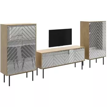 Композиция Boho 5 ОГОГО (арт.568481), (ЛДСП/Дуб Корбридж) ОГОГО Обстановочка!