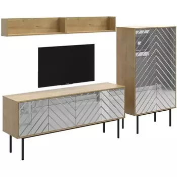 Композиция Boho 6 ОГОГО (арт.568489), (ЛДСП/Дуб Корбридж) ОГОГО Обстановочка!