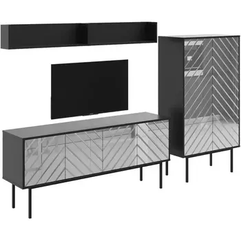 Композиция Boho 6 ОГОГО (арт.578614), (ЛДСП/Черный) ОГОГО Обстановочка!