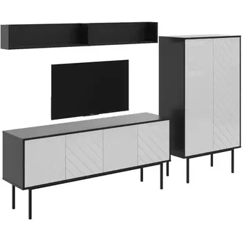 Композиция Boho 6 ОГОГО (арт.578733), (ЛДСП/Белый,Черный) ОГОГО Обстановочка!